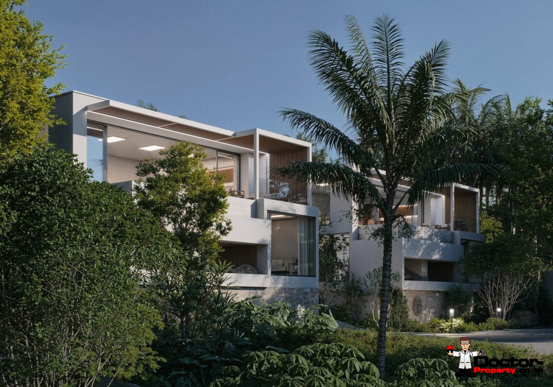 Luxury 3 Bedroom Pool Villa with Partial Sea View in Plai Laem, Koh Samui – For Sale